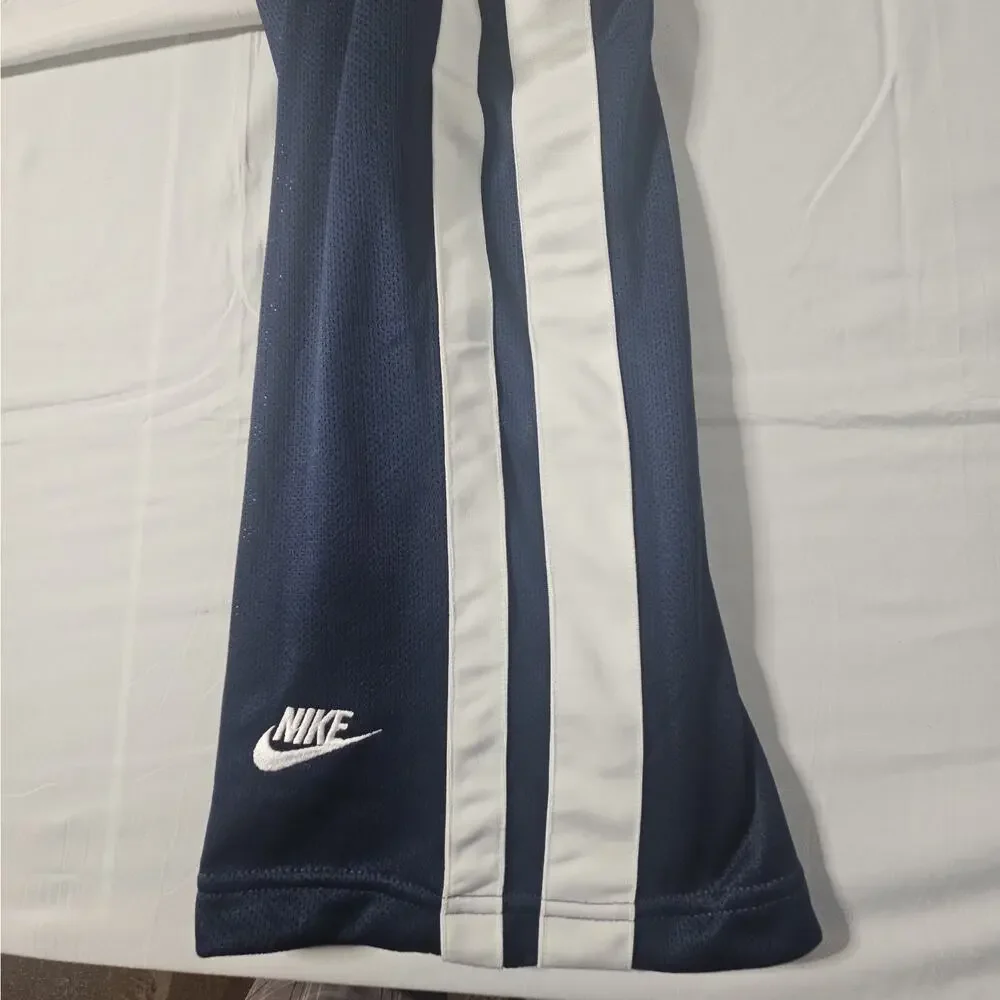 Vintage Nike Track Pants Men's L Navy Blue White Stripe 90s Y2K Warm Up